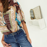 Playful In Boho Blouse