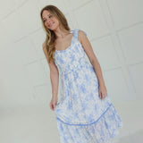Pure Joy Midi Dress - Blue