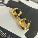Mini Puff Hoops - Gold