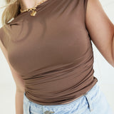 The Darby Top - Chocolate