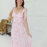 Jacie Midi Dress - Pink