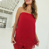 GNO Lace Set - Crimson