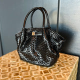 Selena Woven Crossbody - Black