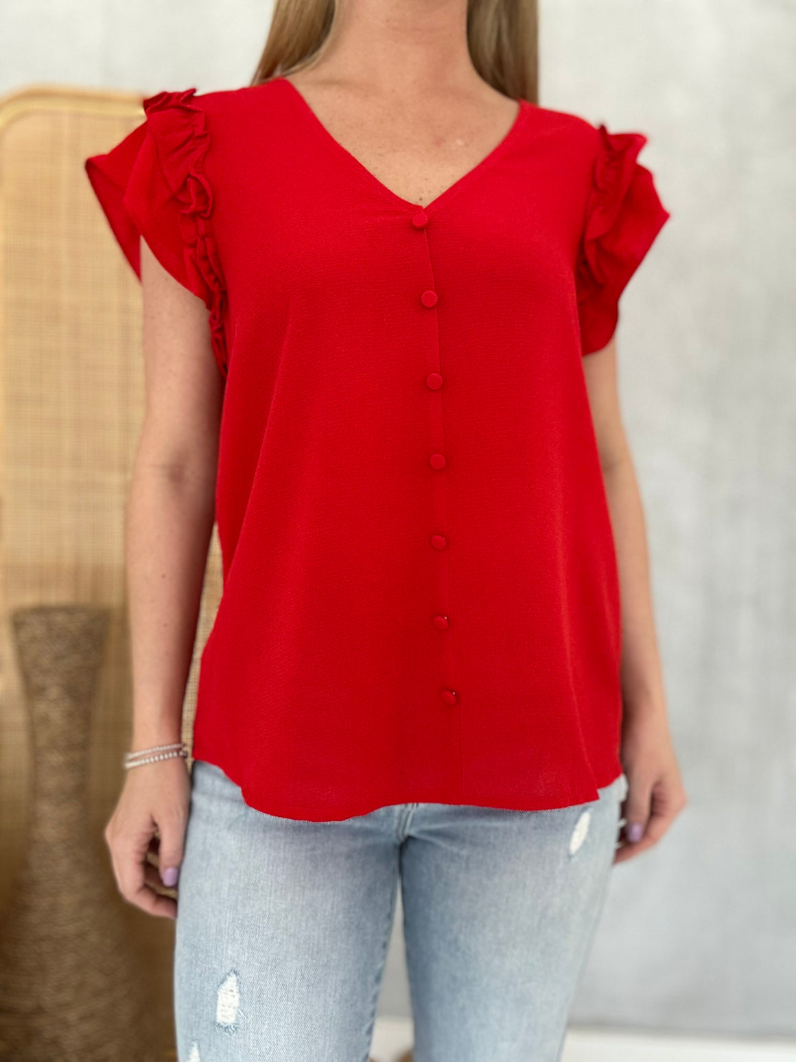 Judge and Jury Blouse  - Red