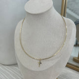 Cross Pendant Choker