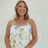 Waverly Midi Dress - Ivory Multi