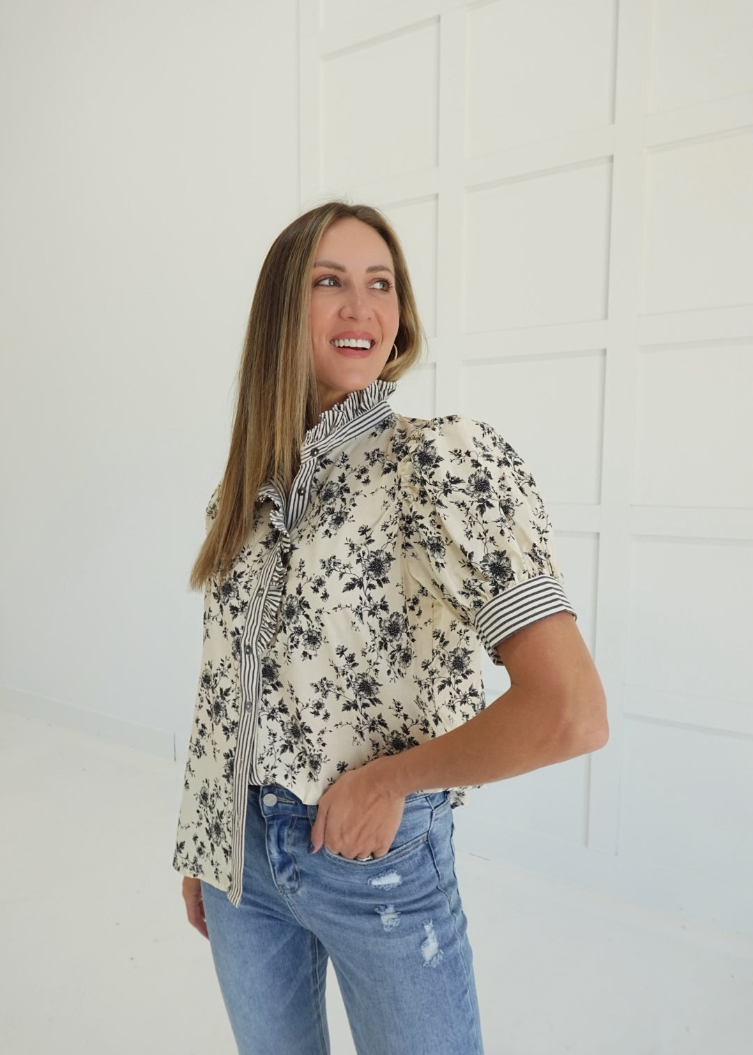 Nara Floral Top