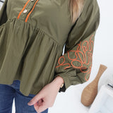 Homer Embroidered Top