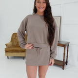 Jump To It Pullover - Mocha