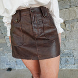 Harley Mini Skirt - Rustic Brown