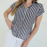 Ease Into Top - Navy