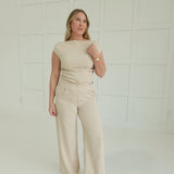 Consider It Trouser Set - Khaki