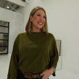 Castor Slouch Top - Olive