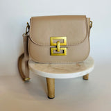 Flap Crossbody Purse - Taupe
