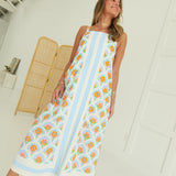 Dippin' Daisy Midi Dress - Blue