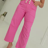 Georgina Eyelet Pants - Pink