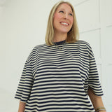 Drew Striped Set - Lt Taupe/Navy