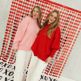 Side Quest Sweater - Ruby