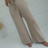 Zina Wide Leg Pants - Coco