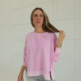 Casual In Pastel Pullover - Light Pink