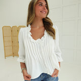 DeMarco Blouse - White