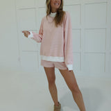 On My Go Set - Peach/Cream Stripe