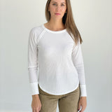 WOFFle Long Sleeve Top - Off White