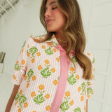County Fair Floral Midi Dress - Pink