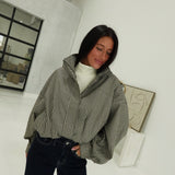 Twist on Gingham Jacket - Black