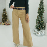 On A Whim Stretch Pants - Khaki