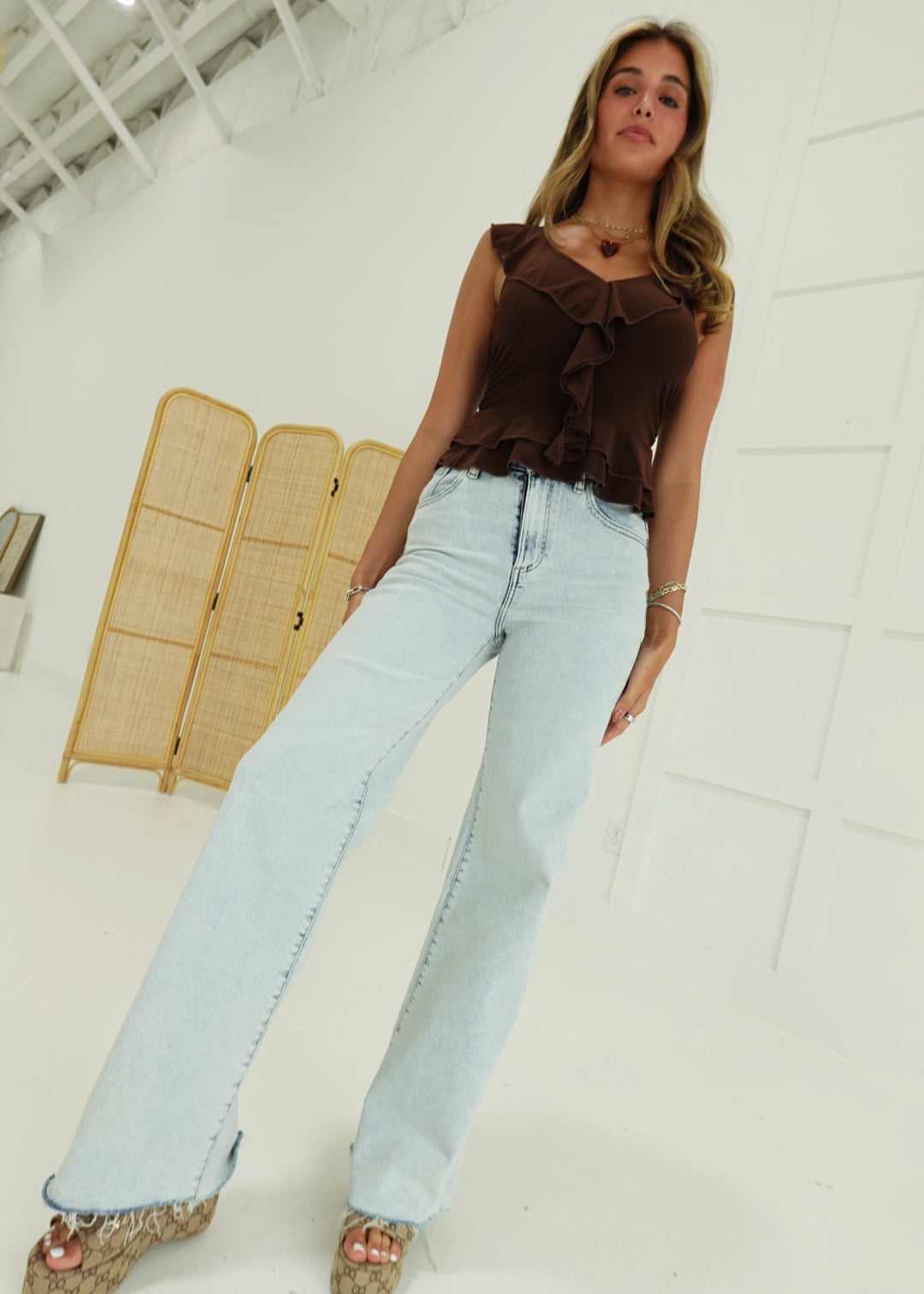 Feel Good Wide Leg Jeans