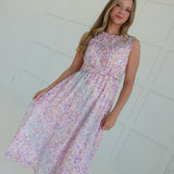 Misty Ruffle Midi Dress