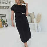 City Noir Midi Dress