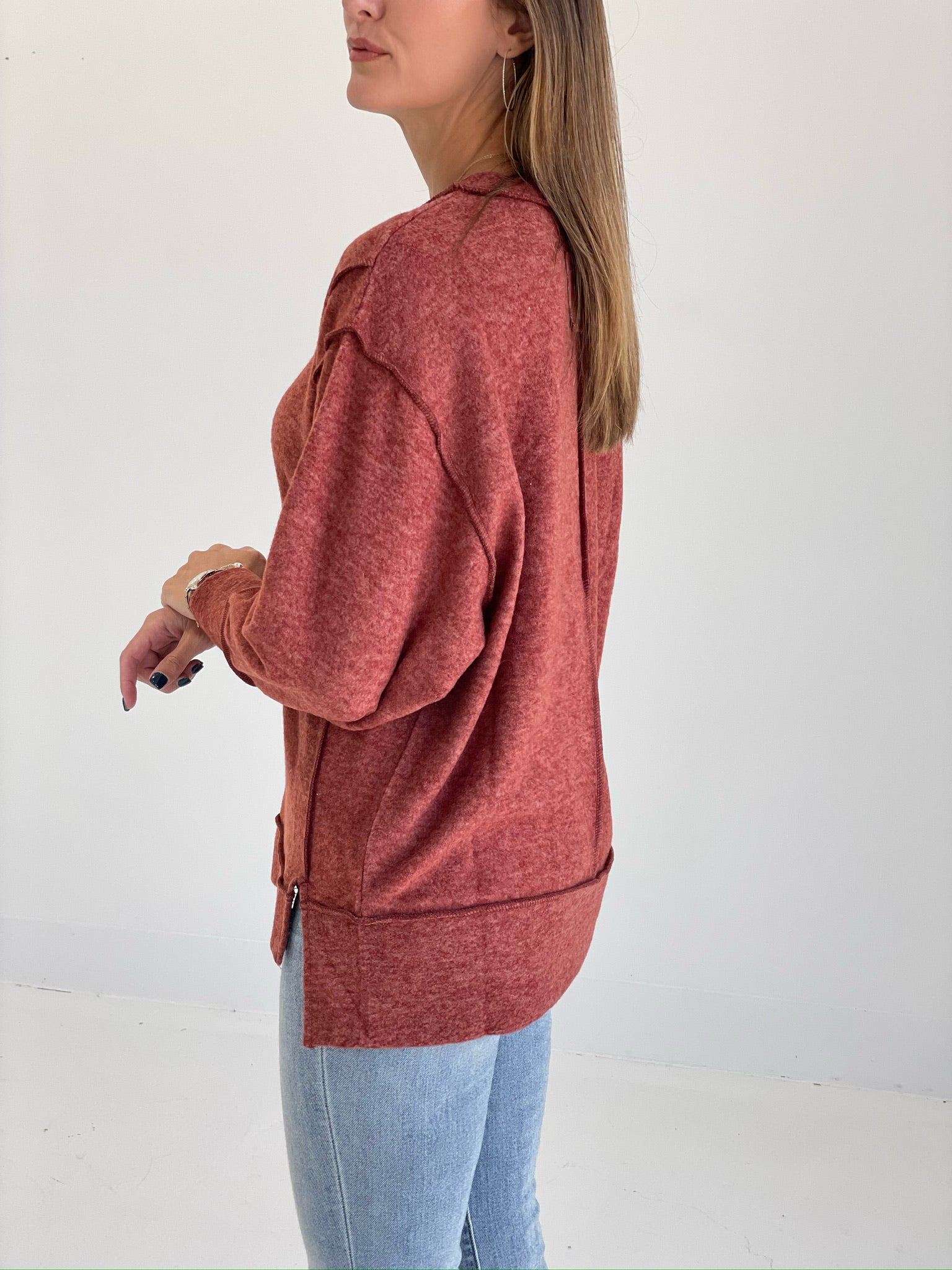 Camper Soft Sweater - Rust