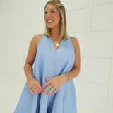 Game Winning Romper - Blue