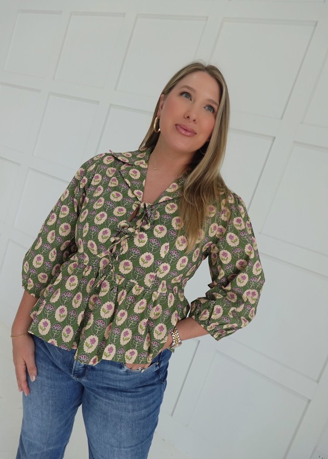 Magdala Peplum Top