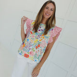 Floral Frenzy Top