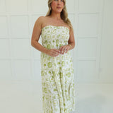 Citrus Coast Midi Dress - Olive