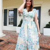 Juniper Midi Dress - Ivory Mix