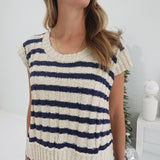 Roll With The Beat Sweater - Navy