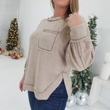 Drew Pocketed Sweater - Ash Mocha
