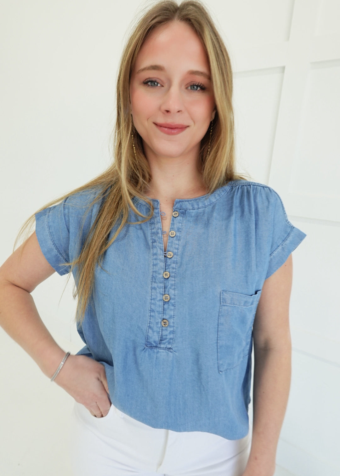 Daley Chambray Top