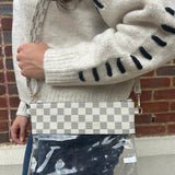 Checkered Clear Crossbody Bag