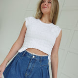 Lila Lace Trim Shorts