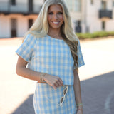 Gracie Gingham Set - Blue