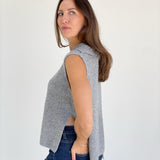 Upper Hand Sweater Top - Grey