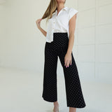 Priscock Polka-Dot Pants - Black
