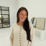 Babes Boxy Cardi Top - Light Khaki
