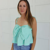 Blakely Bow Top - Mint