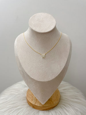 Gold Dipped Butterfly Necklace